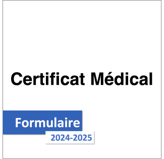 Certificat médical 2024-2025